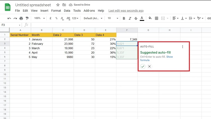 نحوه استفاده از فرمول های پیشنهادی گوگل شیت Google Sheets Formula Suggestions