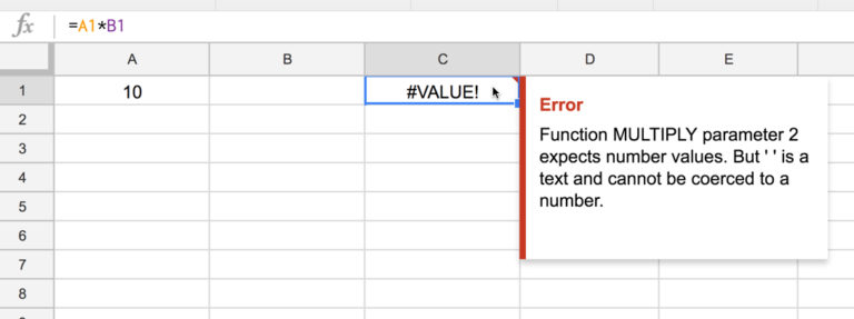 بهترین روش های حل خطای Formula Parse Errors در گوگل شیت